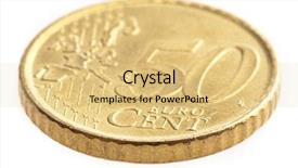  Presentation with monarch butterfly isolated on white - Theme having silver coins - euro coin isolated background and a yellow colored foreground