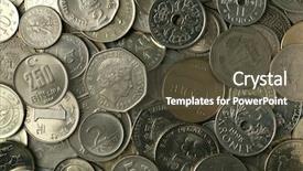  Presentation with silver - Amazing slides having india usa - silver coins texture backdrop and a  colored foreground