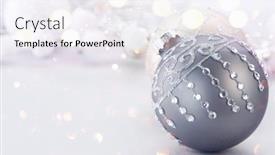  Presentation with design christmas holiday - Amazing presentation theme having silver-color-christmas-and-new backdrop and a sky blue colored foreground