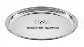  Presentation with silver - Presentation featuring silver empty tray background and a light gray colored foreground