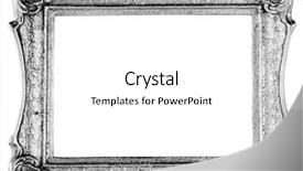  Presentation with frame border - Slide set featuring silver frame antique over white background and a white colored foreground