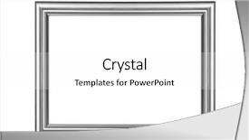  Presentation with silver - Colorful slide deck enhanced with silver frame isolated on white backdrop and a white colored foreground