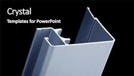  Presentation with windows doors - Slide set featuring silver gears - aluminum profile for doors windows background and a black colored foreground