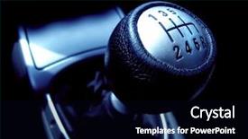  Presentation with speed - Slide deck consisting of silver gears - manual gearbox - speed concept background and a black colored foreground