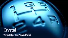  Presentation with speed - Beautiful theme featuring silver gears - modern shift gearbox - speed backdrop and a navy blue colored foreground