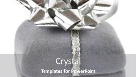  Presentation with jewelry - Amazing theme having silver-gift-box-for-jewelry backdrop and a gray colored foreground