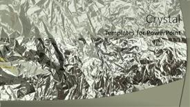  Presentation with silver abstract - Theme enhanced with silver-glitter-foil-crumpled-paper background and a light gray colored foreground