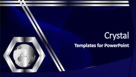  Presentation with blue wave - Theme having texture with red iron mineral ground with stones background and a coral colored foreground