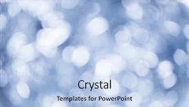  Presentation with bokeh effect blue light - Cool new theme with cloud technology concept row backdrop and a light gray colored foreground