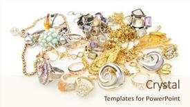  Presentation with artificial intelligence white - Presentation having silver gold - lots of jewellery on white background and a lemonade colored foreground