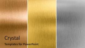  Presentation with metal bronze - Presentation with silver gold and bronze metal background and a gold colored foreground