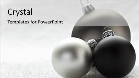 Presentation with christmas black - Slides featuring silver gray and black christmas background and a light gray colored foreground
