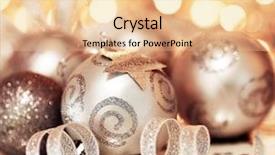  Presentation with sparkle - Colorful theme enhanced with silver holiday background with christmas backdrop and a lemonade colored foreground