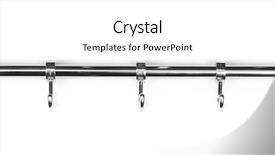  Presentation with silver fern black white flag - Theme having silver hooks isolated on white background and a white colored foreground