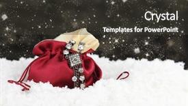  Presentation with satin - Amazing slides having silver jewelry - jewel in a satin pouch backdrop and a dark gray colored foreground