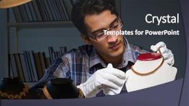  Presentation with night tapas - Slides featuring silver jewelry glass - young male jeweller working background and a dark gray colored foreground