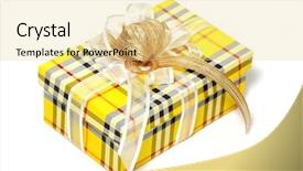  Presentation with silver jubilee - Amazing PPT layouts having silver jubilee - celebratory gift on a light backdrop and a blonde colored foreground