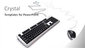  Presentation with silver - Slide deck consisting of silver-keyboard-and-mouse-isolated background and a white colored foreground