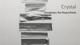  Presentation with silver abstract - Theme consisting of silver-masking-tape-with-copy background and a light gray colored foreground