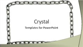  Presentation with frame border - Amazing slides having silver metal chain border or frame backdrop and a white colored foreground