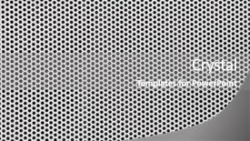  Presentation with silver - Slide set having silver metal grate background background and a gray colored foreground