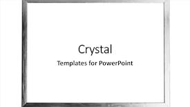  Presentation with metallic - Amazing presentation theme having silver metallic frame with copy backdrop and a white colored foreground