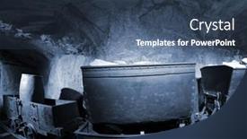  Presentation with silver - Presentation theme enhanced with silver-mine-the-quarry background and a ocean colored foreground