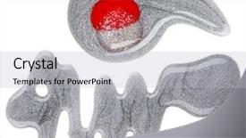  Presentation with enamel - Theme with silver nail polish enamel mixed background and a light gray colored foreground