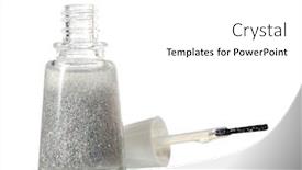  Presentation with black diamond silver glitter sparkle - Colorful PPT theme enhanced with silver-nail-polish-with-sparkles backdrop and a white colored foreground