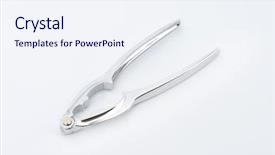  Presentation with silver fern black white flag - Beautiful slides featuring silver nutcracker on off-white backdrop and a  colored foreground