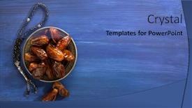  Presentation with flat - Beautiful presentation featuring silver-plate-with-dates backdrop and a teal colored foreground