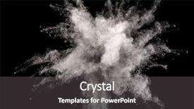  Presentation with black powder explosion the particles - Amazing theme having silver powder explosion on black backdrop and a  colored foreground