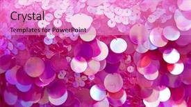  Presentation with pattern - Slide deck consisting of pink sequins pattern texture fashion background and a lilac colored foreground