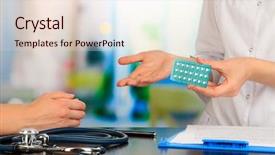  Presentation with gynecologist - Amazing presentation design having gynecologist appoints hormone pills patient backdrop and a lemonade colored foreground