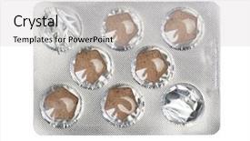  Presentation with packs - Cool new theme with pills isolated on white backdrop and a light gray colored foreground