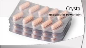  Presentation with packs - Slides featuring pills in a group background and a light gray colored foreground