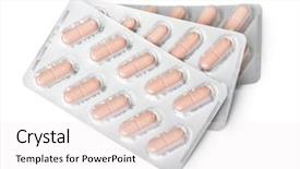  Presentation with packs - Audience pleasing slides consisting of pills in a group backdrop and a white colored foreground