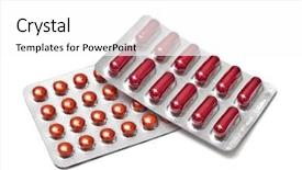  Presentation with capsules - Colorful theme enhanced with red pills and capsules isolated backdrop and a  colored foreground