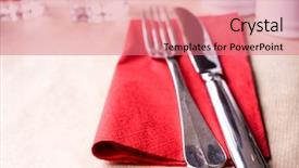  Presentation with table meal plan for osteotphorosis - PPT theme consisting of silver service - table setting - plate knife background and a  colored foreground