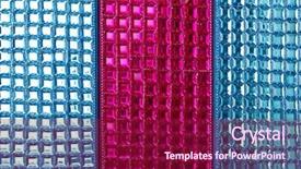  Presentation with sparkle - Slide deck with silver sparkle - colorful sequins macro closeup texture background and a violet colored foreground