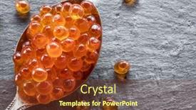  Presentation with graphite - PPT theme enhanced with silver-spoon-of-red-caviar background and a  colored foreground