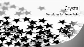  Presentation with decoration - Theme featuring gala night blue - christmas decoration winter background and a white colored foreground