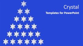  Presentation with design christmas holiday - Amazing presentation design having silver-star-christmas-tree-design backdrop and a cobalt blue colored foreground