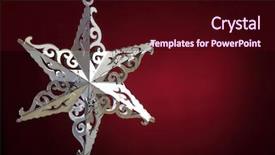  Presentation with red star - Cool new slide set with silver star on red background backdrop and a wine colored foreground