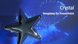  Presentation with star award - Audience pleasing presentation theme consisting of silver star with fiber optical backdrop and a ocean colored foreground