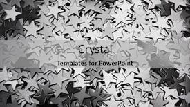  Presentation with twinkling stars - Cool new presentation with silver stars background metal backdrop and a light gray colored foreground
