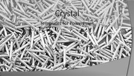  Presentation with steel construction - Slide set featuring silver steel nails for construction background and a light gray colored foreground