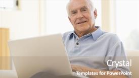  Presentation with living room - Audience pleasing slides consisting of silver surfer - man in living room backdrop and a coral colored foreground