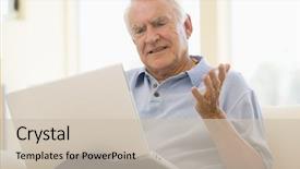  Presentation with christian living - Theme featuring silver surfer - man in living room background and a soft green colored foreground