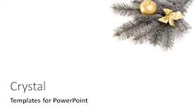  Presentation with silver christmas - 